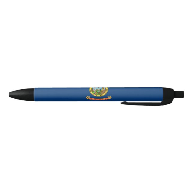 State Flag of Idaho Black Ink Pen (Bottom)