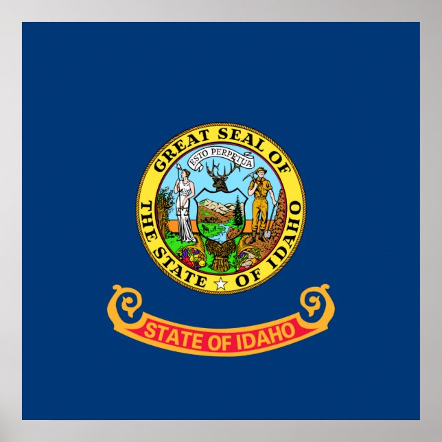 State Flag of Idaho Poster (Front)