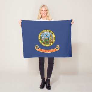 State Flag of Idaho, USA Fleece Blanket