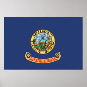 State Flag of Idaho, USA Poster