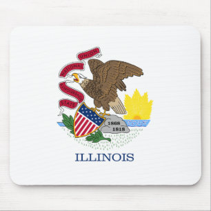 State Flag of Illinois Mouse Mat