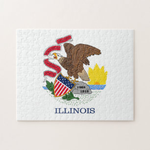 State Flag of Illinois, USA Jigsaw Puzzle