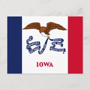 State Flag of Iowa Postcard