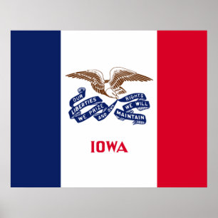 State Flag of Iowa Poster