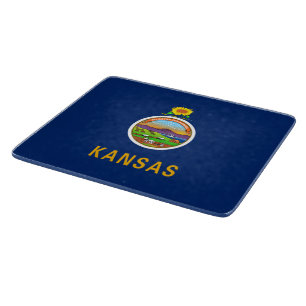 State Flag of Kansas Cutting Board