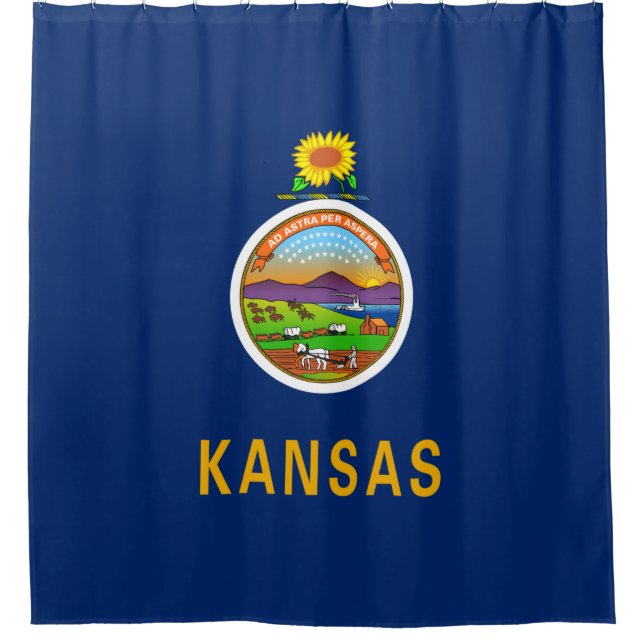 State Flag of Kansas Shower Curtain (Front)