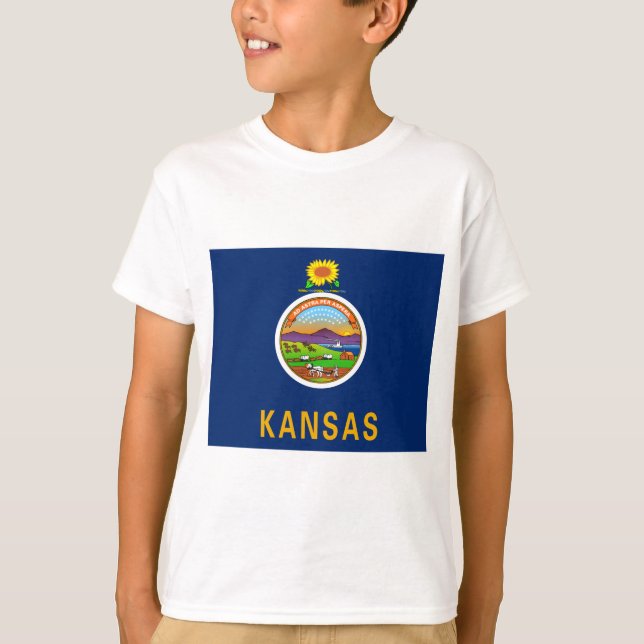 State Flag of Kansas T-Shirt (Front)
