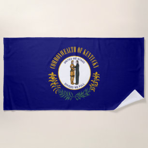 State Flag of Kentucky Beach Towel
