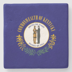 State Flag of Kentucky Stone Coaster