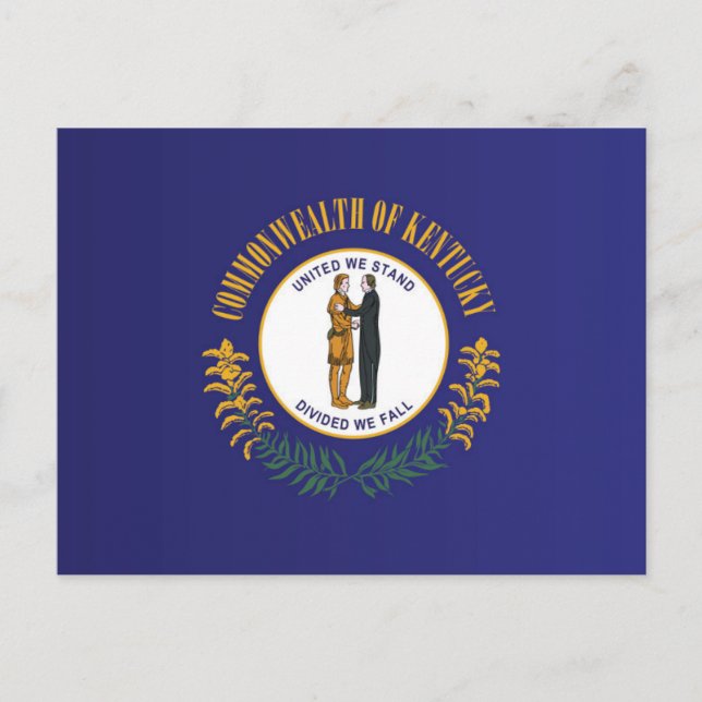 State Flag of Kentucky, USA Postcard (Front)