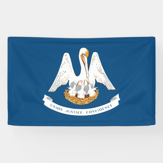 State Flag of Louisiana Banner (Horizontal)