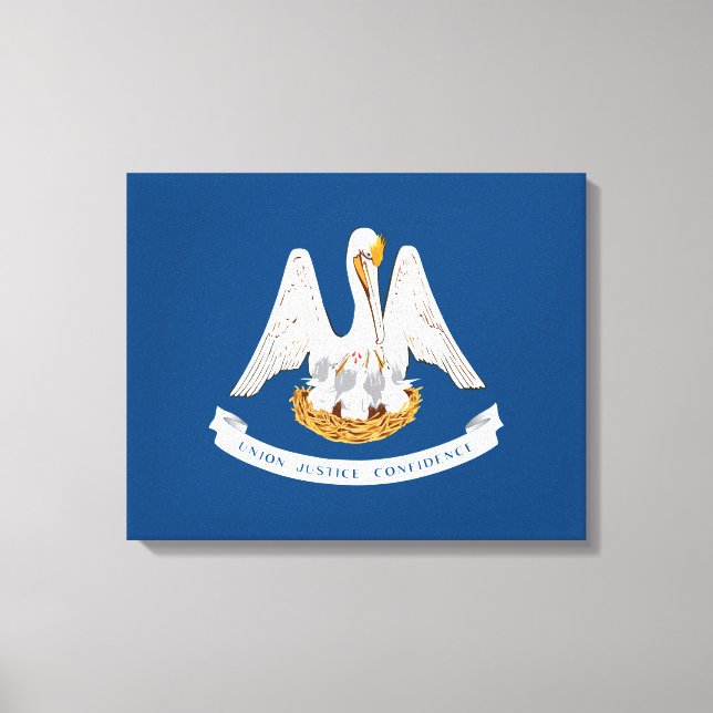 State Flag of Louisiana Canvas Print (Front)