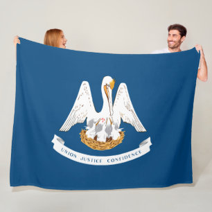 State Flag of Louisiana Fleece Blanket