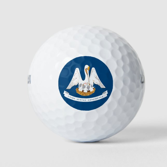 State Flag of Louisiana Golf Balls (Front)