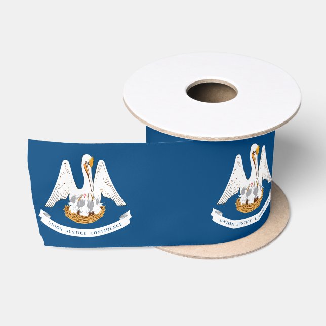 State Flag of Louisiana Satin Ribbon (Spool)
