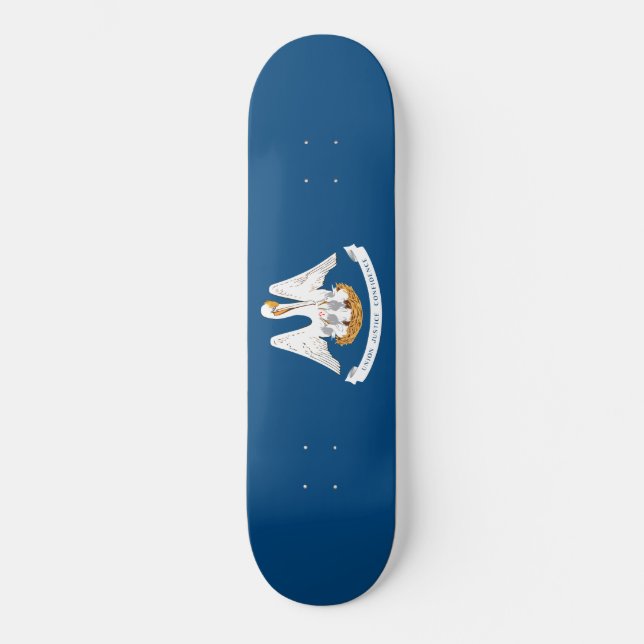 State Flag of Louisiana Skateboard (Front)