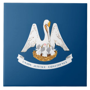 State Flag of Louisiana Tile