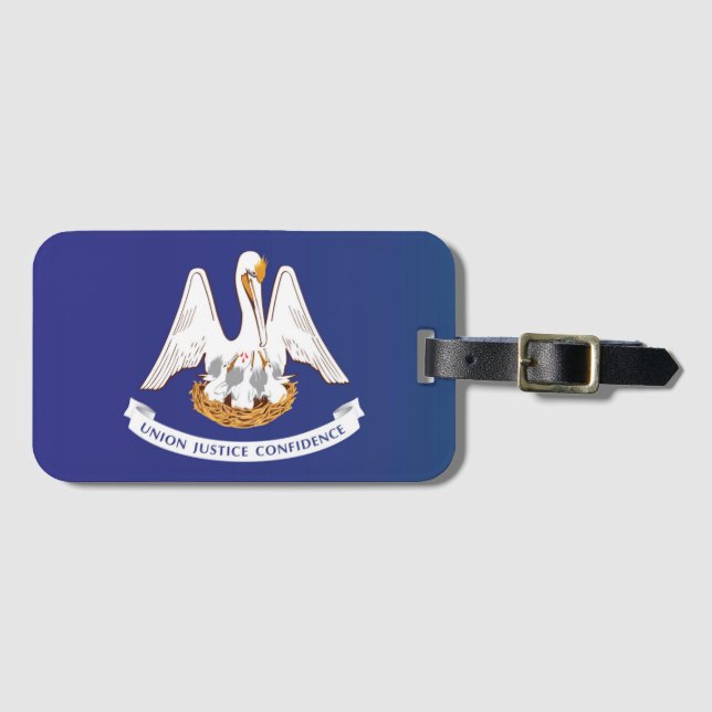 State Flag of Louisiana, USA Luggage Tag (Front Horizontal)