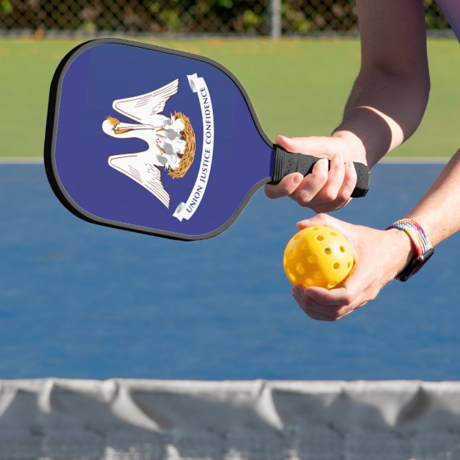 State Flag of Louisiana, USA Pickleball Paddle (Insitu)