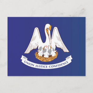 State Flag of Louisiana, USA Postcard