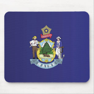 State Flag of Maine, USA Mouse Mat