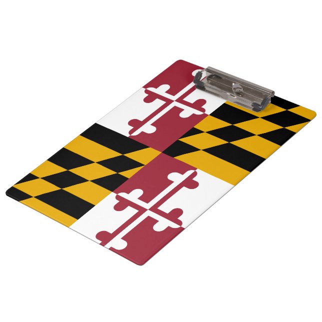 State Flag of Maryland Clipboard (Angled)