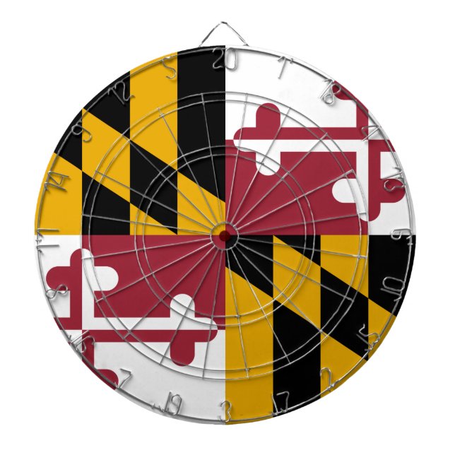 State Flag of Maryland Dartboard (Front)
