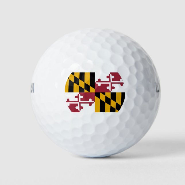 State Flag of Maryland Golf Balls (Front)