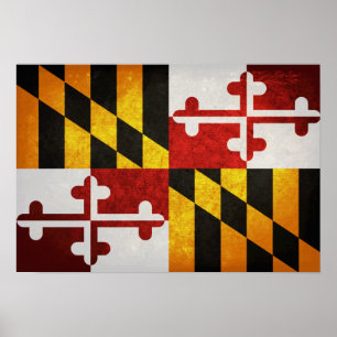 State Flag of Maryland Poster