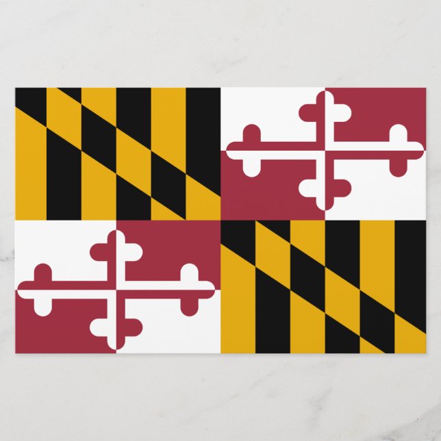 State Flag of Maryland Stationery (Front)