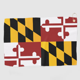 State Flag of Maryland, USA Golf Towel