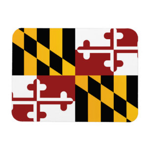 State Flag of Maryland, USA Magnet