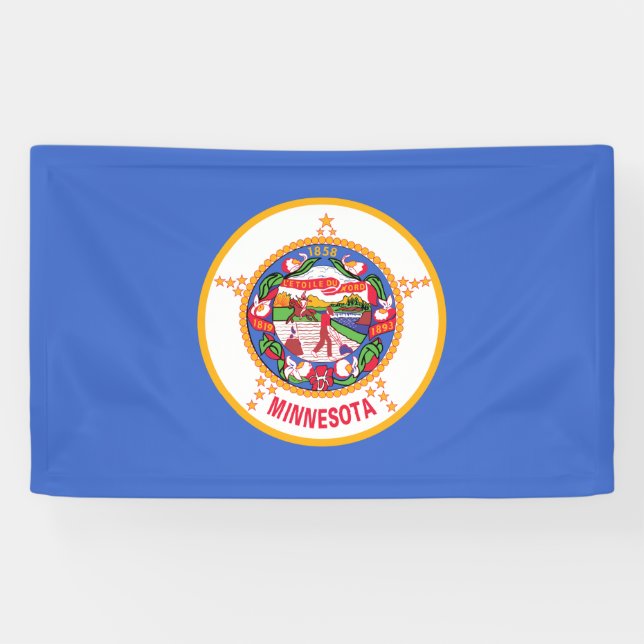 State Flag of Minnesota Banner (Horizontal)