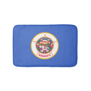 State Flag of Minnesota Bath Mat