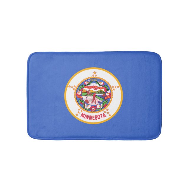 State Flag of Minnesota Bath Mat (Front)