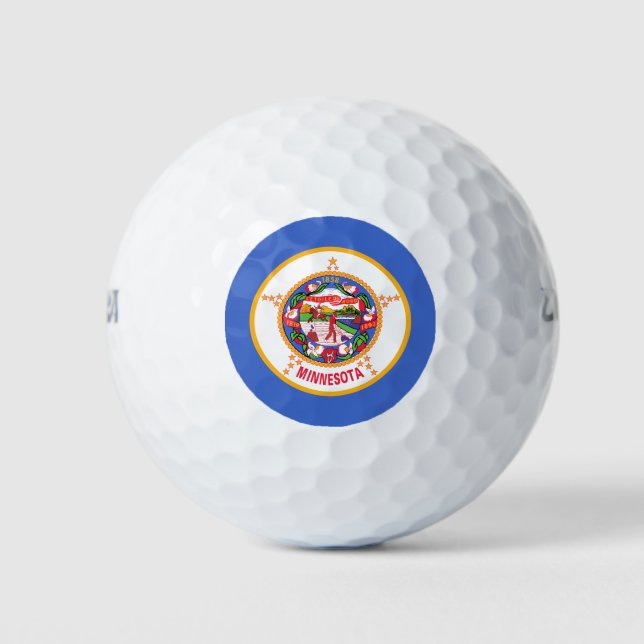 State Flag of Minnesota Golf Balls (Front)