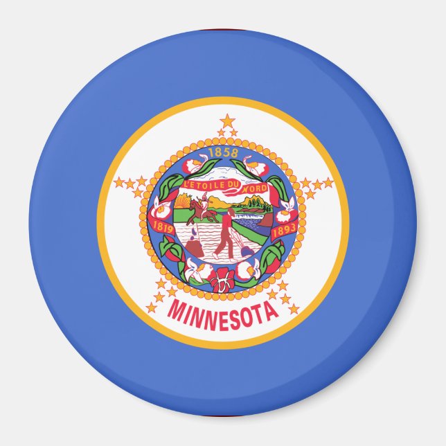 State Flag of Minnesota Magnet (Front)