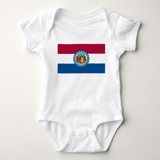 State Flag of Missouri Baby Bodysuit (Front)
