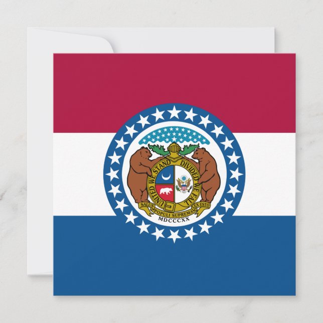 State Flag of Missouri Card (Front)