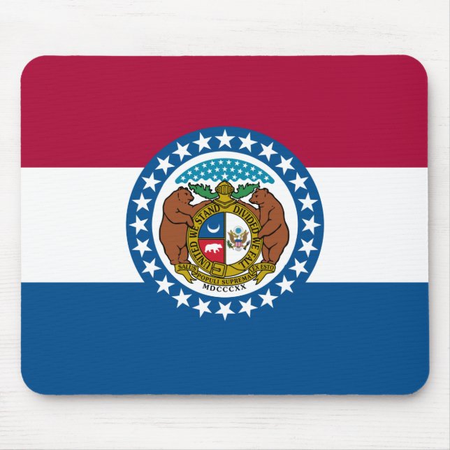 State Flag of Missouri Mouse Mat (Front)