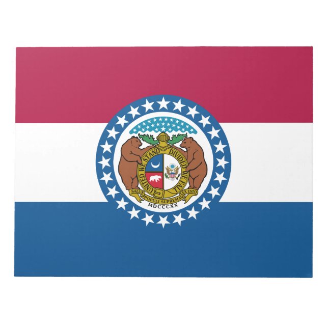 State Flag of Missouri Notepad (Front)