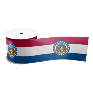 State Flag of Missouri Satin Ribbon