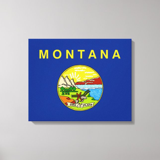 State Flag of Montana Canvas Print (Front)