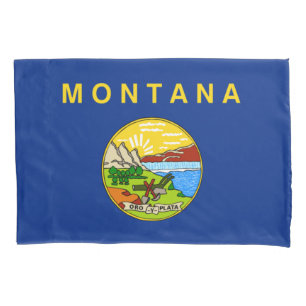 State Flag of Montana Pillow Case