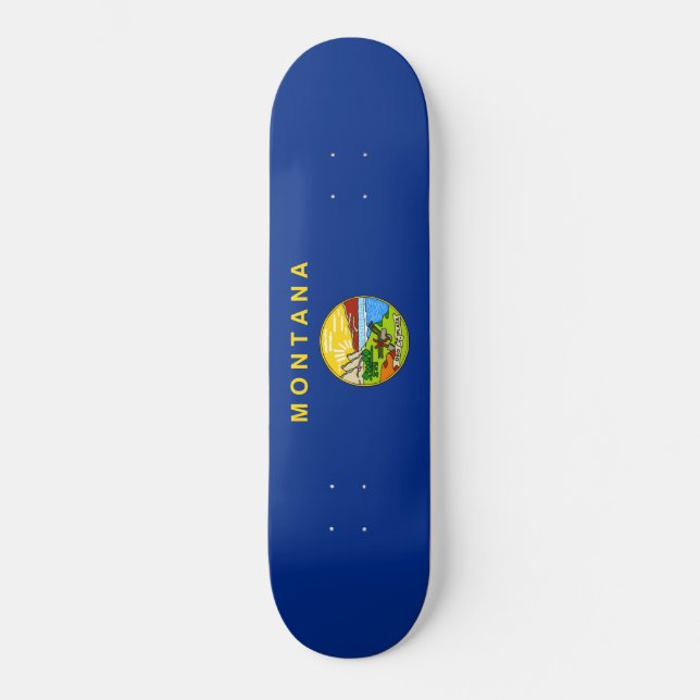 State Flag of Montana Skateboard (Front)