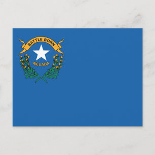 State Flag of Nevada, USA Postcard