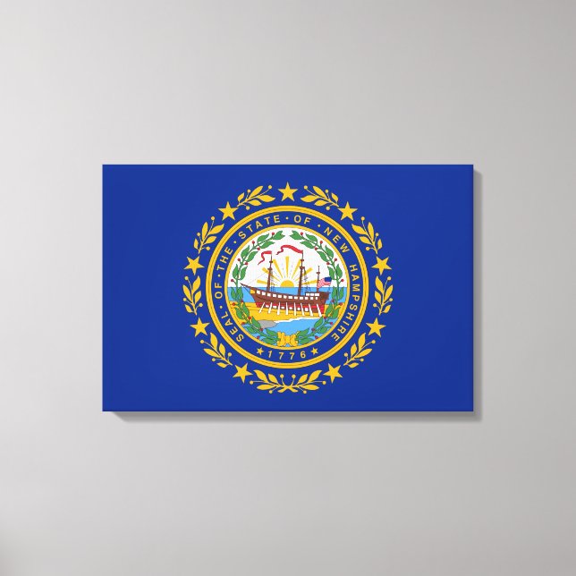 State Flag of New Hampshire Canvas Print (Front)