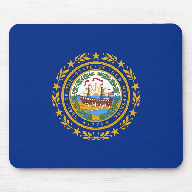 State Flag of New Hampshire Mouse Mat (Front)