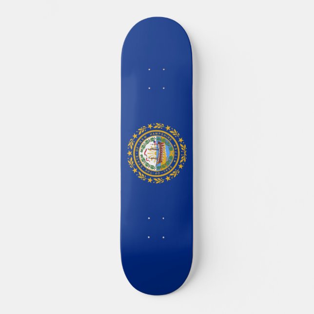 State Flag of New Hampshire Skateboard (Front)