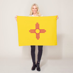 State Flag of New Mexico, USA Fleece Blanket